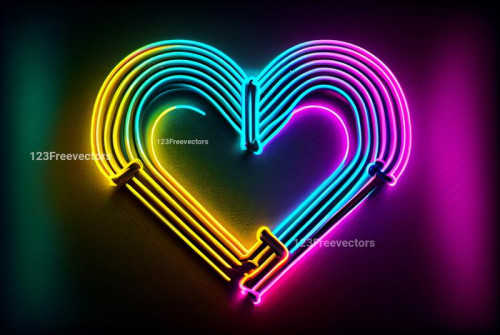Valentine Heart Neon Effect