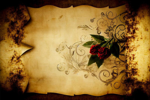 Valentines Day Old Paper