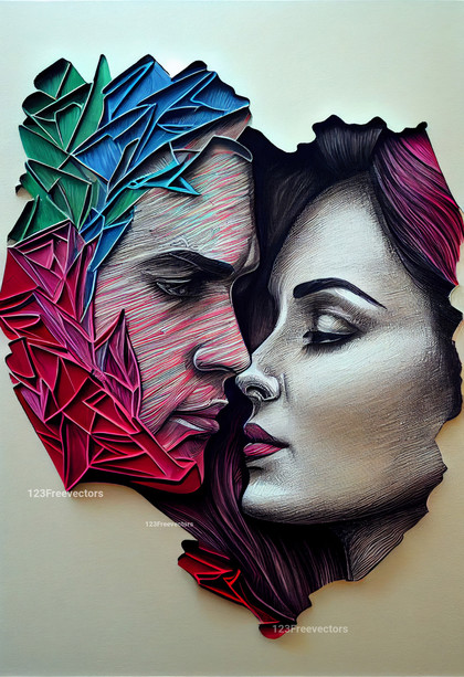 Loving Couple Painting