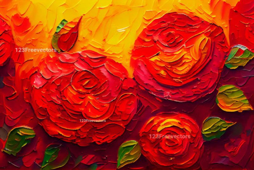 Valentines Oil Painting Background