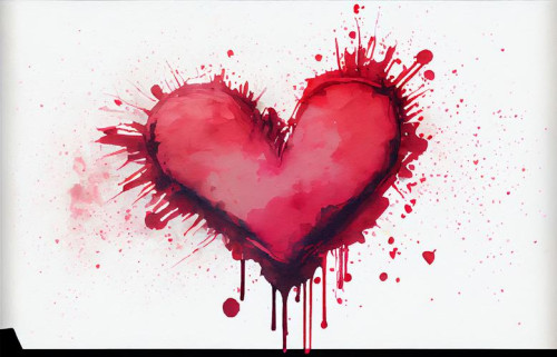 Watercolor Valentine Background