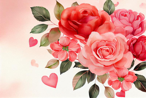 Valentines Day Watercolor