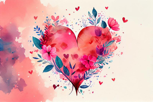 Valentines Day Watercolor
