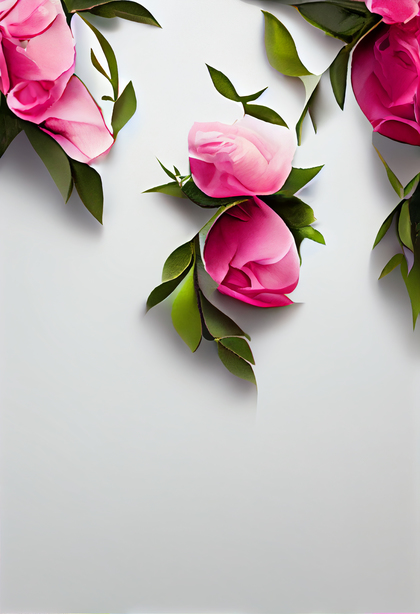 Rose Flower Card Background