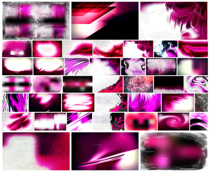 Creative Collection of Abstract Pink Black and White Designs