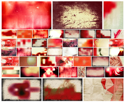 A Creative Collection: Beige and Red Abstract Backgrounds