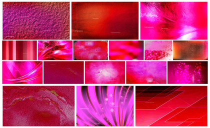 Vibrant Fusion: A Collection of Pink and Red Designs