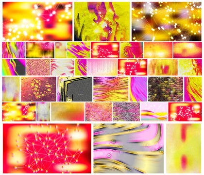 Vibrant Fusion: A Creative Collection of Pink and Yellow Design Backgrounds