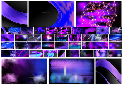 Unleash Your Creativity with a Stunning Black Blue and Purple Color Combo