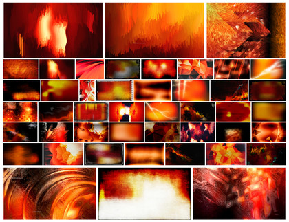 Creative Collection: Black Red and Orange Background Designs