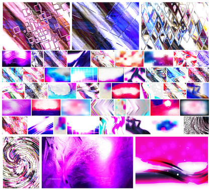 Dazzling Fusion: A Creative Collection of Pink Blue and White Designs