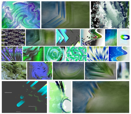 Exploring the Harmonious Blend: A Creative Collection of Blue Green and Grey Designs