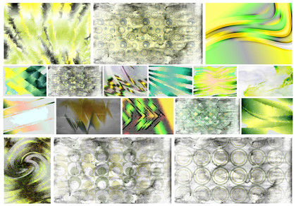 A Creative Collection: Abstract Grey Green and Yellow Design Inspirations