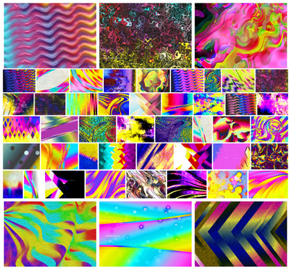 Discover Stunning Abstract Pink Blue and Yellow Designs