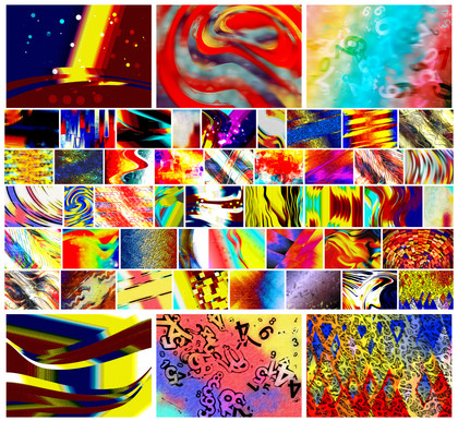 Vibrant Collection: Red Yellow and Blue Abstract Background Designs