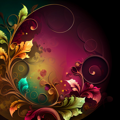 Cool Colorful Floral Background Image