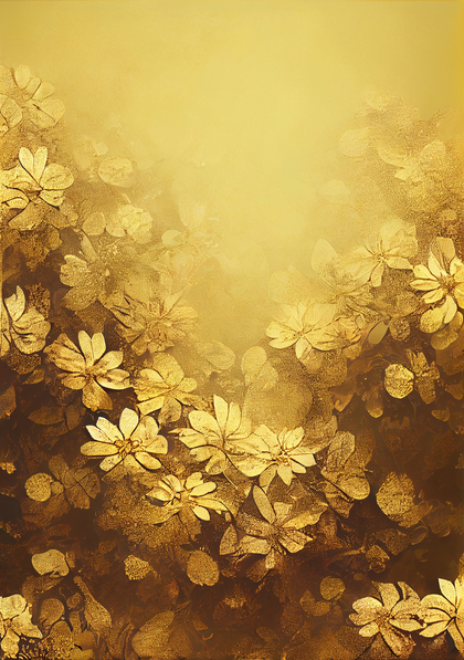 Gold Flower Background Image