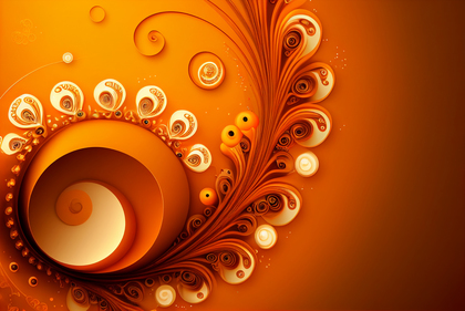 Orange Flower Background Image
