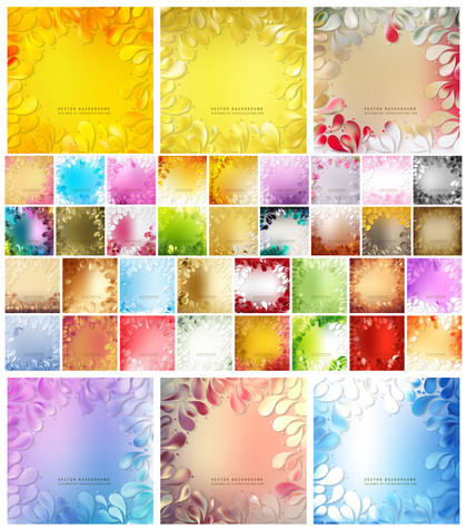 Exquisite Collection of Arc Drops Background Vector Designs
