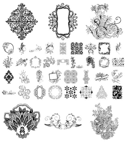 Explore the Floral Vector: A Creative Collection of Hand Drawn Elements