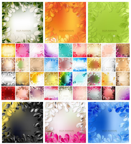 Breathtaking Compilation: Floral Drops Background Vector Designs