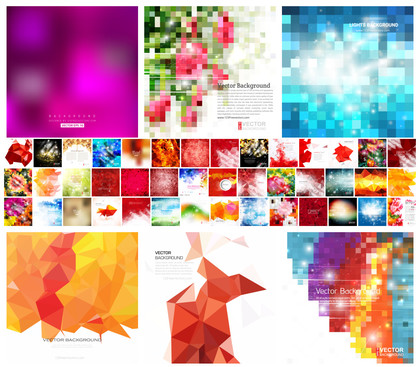 Diverse Array of Captivating Abstract Background Vector Designs