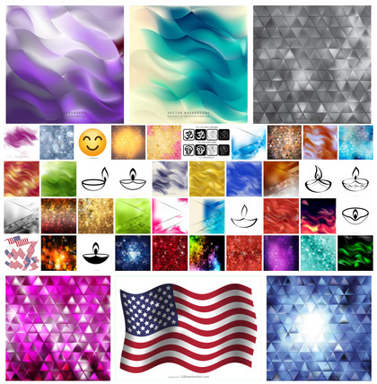 Vibrant and Dynamic Vector Clip Art Collection