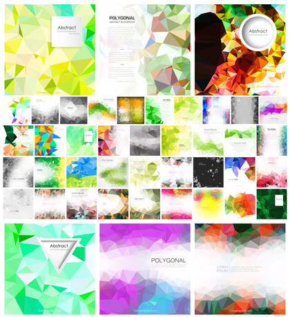 Incredible Assortment of Low Poly Background Vector Designs