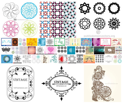 Enhance Your Artistic Vision with Decorative Vector Collection