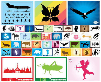 A Mesmerizing Range of Silhouette Vector Designs
