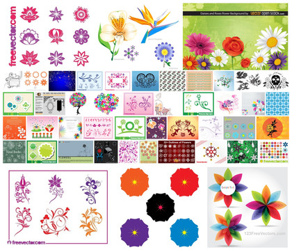 An Enthralling Assembly of 47 Floral Vector Art Designs