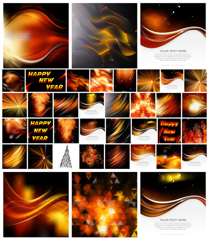 Fiery Delight: An Expansive Collection of Black and Orange Fire Vector Designs