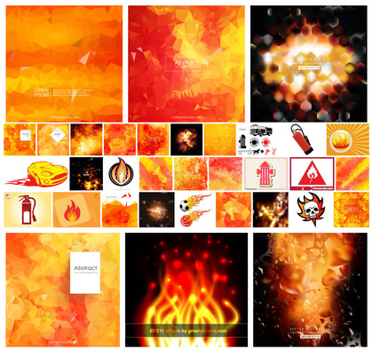 Exploring the Fiery Aesthetics: An Array of Fire Vector Designs