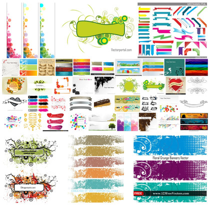 Breathtaking Array of 40+ Vector Banners and Designs
