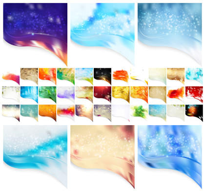 Enthralling Vector Collection: Over 35 Wave Border Business Background Designs