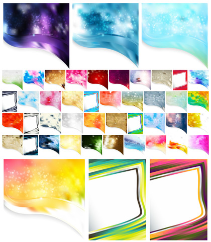 Unleashing Creativity with Wave Border Business Background and Frame Backgrounds Vector Collection