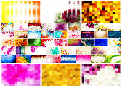 Unleashing the Magic of Square Mosaic Background Vector Artwork Collection