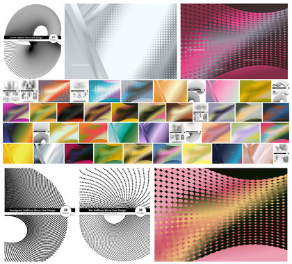 Explore the Aesthetic Realm of 49 Halftone Vector Designs