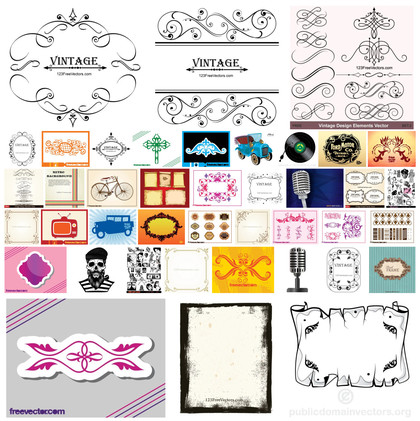 Unleashing the Vintage Nostalgia: An Array of 40+ Vector Designs