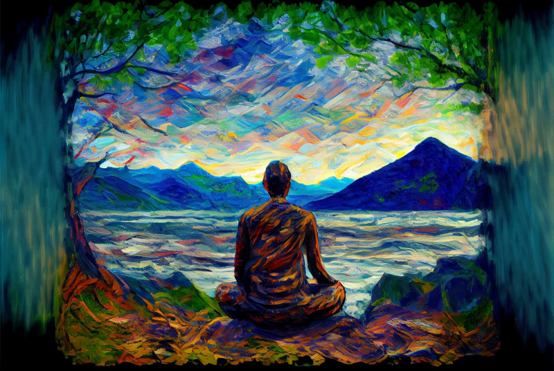 Meditate Painting Image