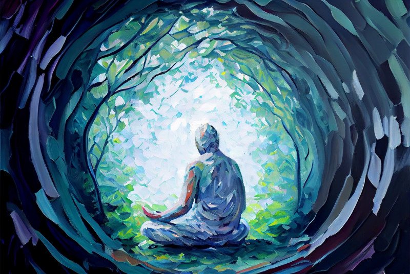 Meditate Painting Image