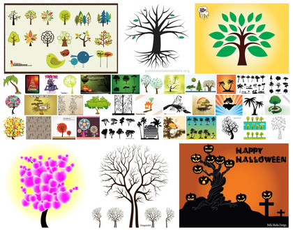 Ultimate Resource of Tree Vector Art and Related Imagery