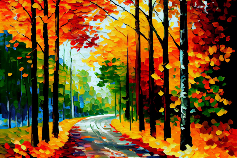 Nature Impasto Oil Painting