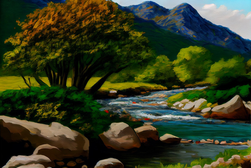 Nature Impasto Painting