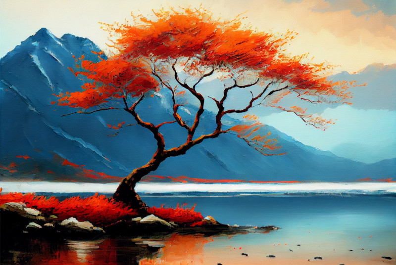 Nature Impasto Oil Painting