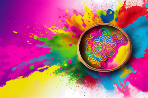 Colorful Happy Holi Background