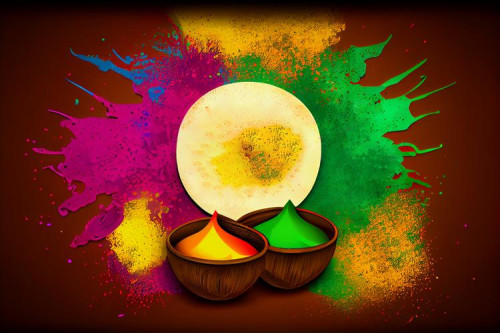Holi Festival Background Image