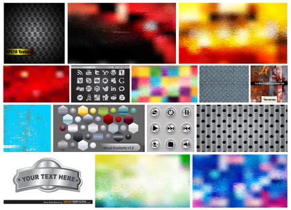 Creatively Diverse Collection of Metal Background and Texture Vectors