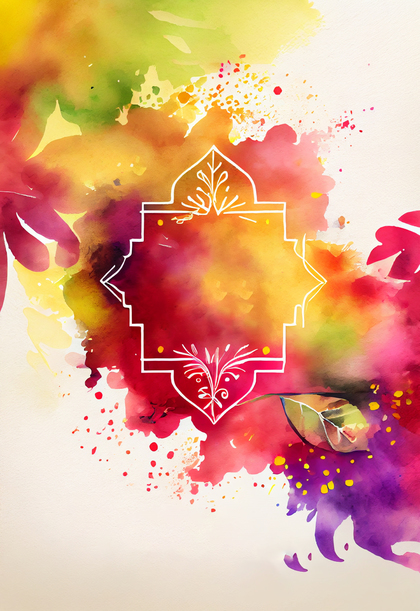 Watercolor Holi Background