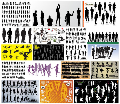 A Comprehensive Collection of Free Vector People Silhouettes